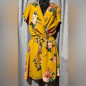 Floral Yellow Dress